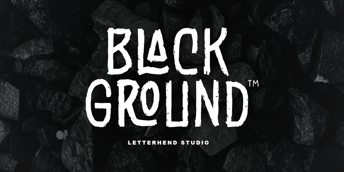 Beispiel einer Black Ground-Schriftart #1